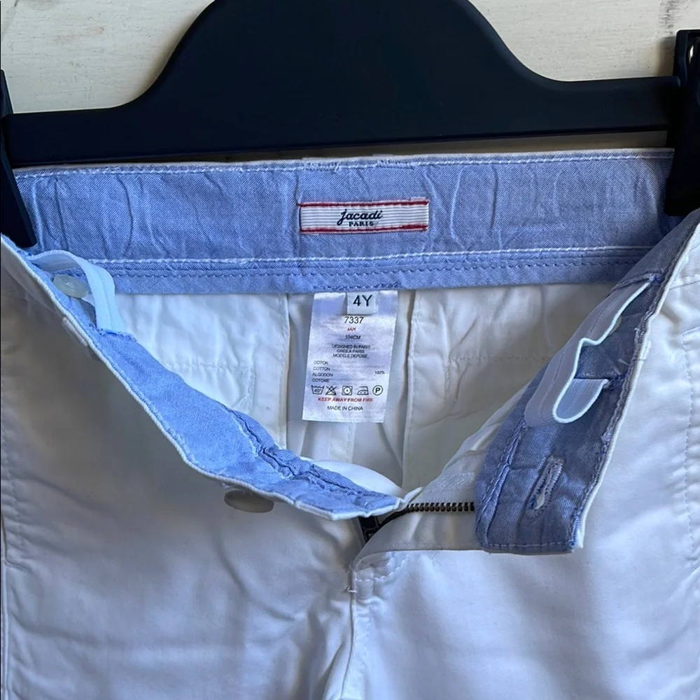 Jacadi White Cotton Shorts